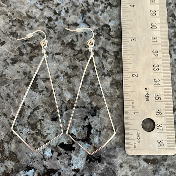 Silver dangle earrings - Picture 2 of 4